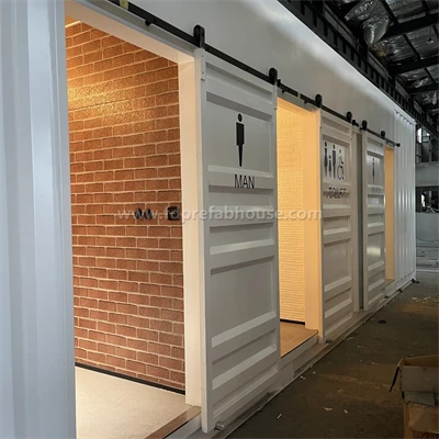 Shipping Container Repurposed As Container Toilets